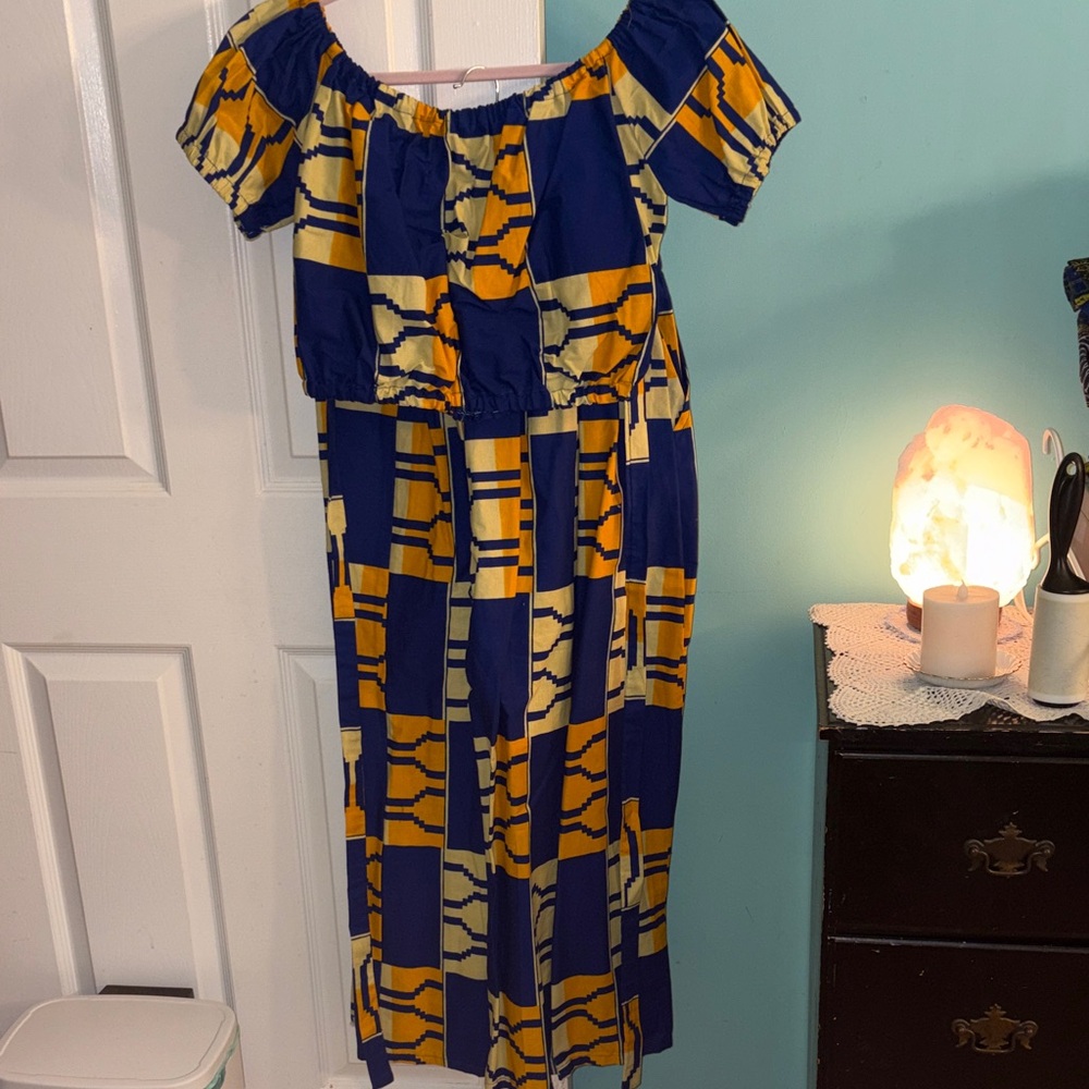 African Top and Pants Set